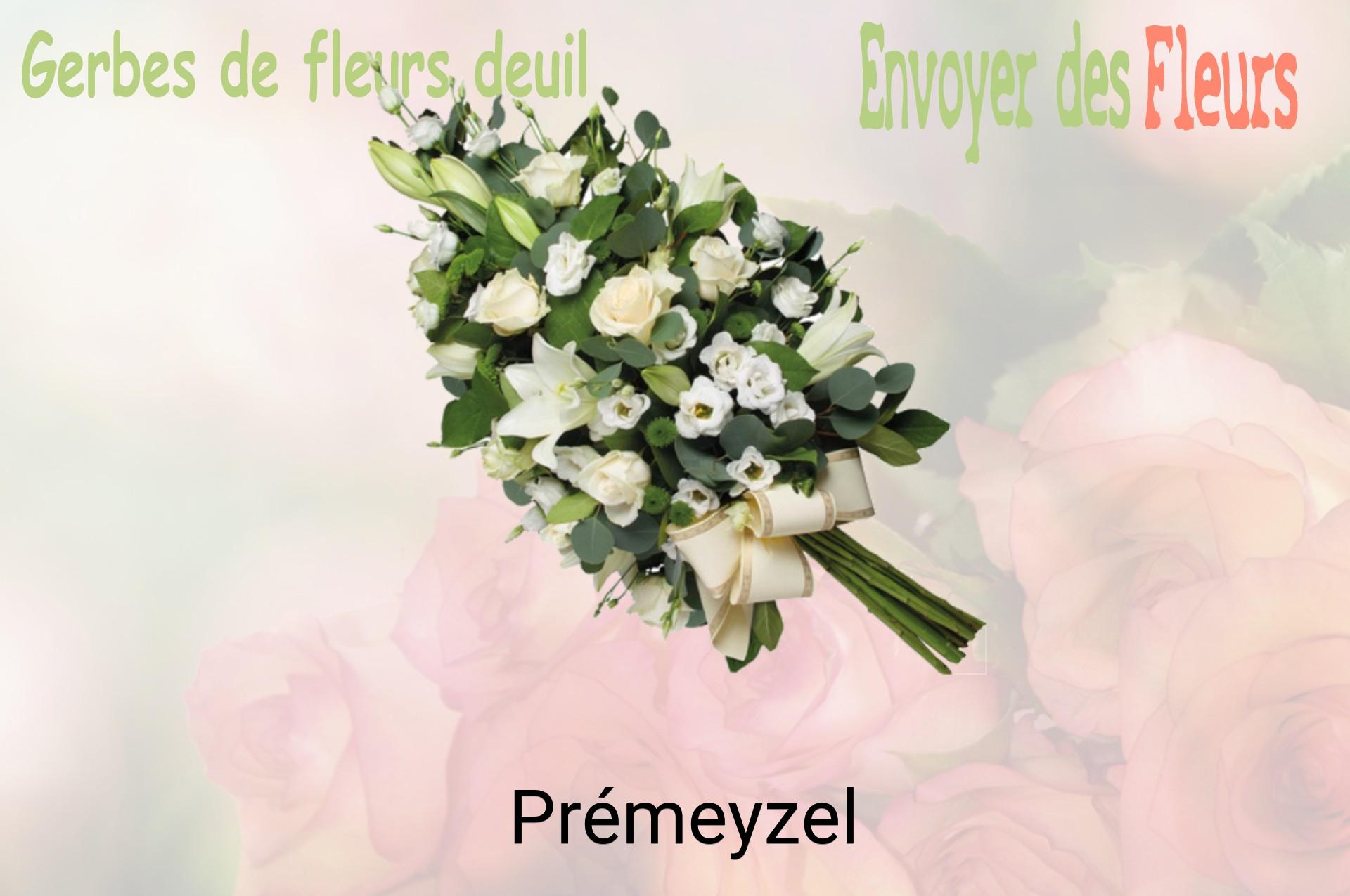 Gerbe de fleurs de deuil livrée à Prémeyzel
